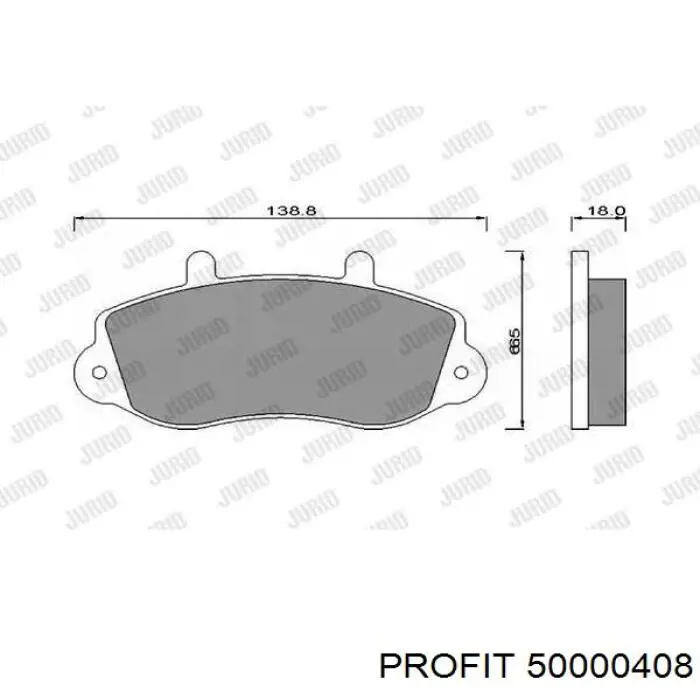 Pastillas traseras Ford 1654837
