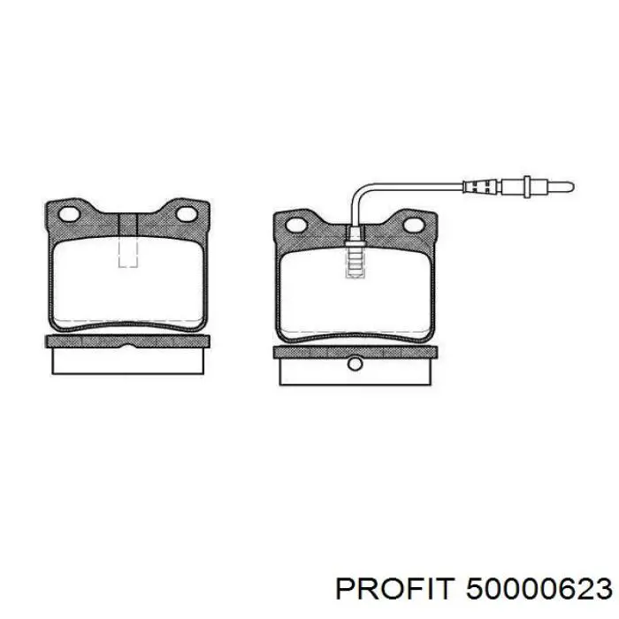 Juego de zapatas de frenos, freno de estacionamiento Peugeot 406 8B