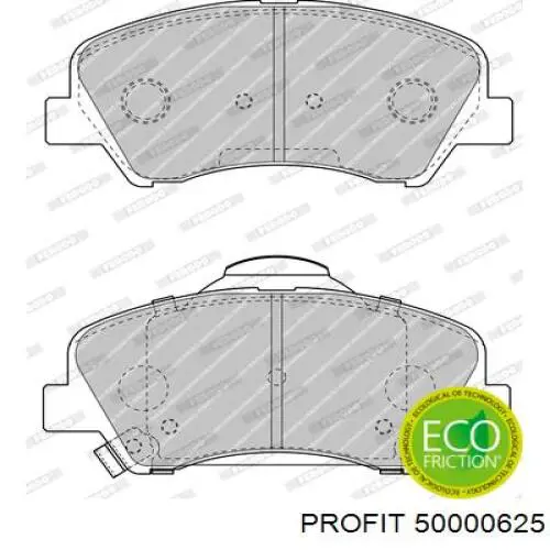 Pastillas de freno delanteras PROFIT 50000625