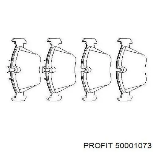 Comprar 50001073 Profit Pastillas delanteras de freno