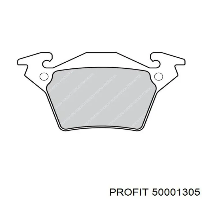 5000-1305 Profit pastillas de freno traseras