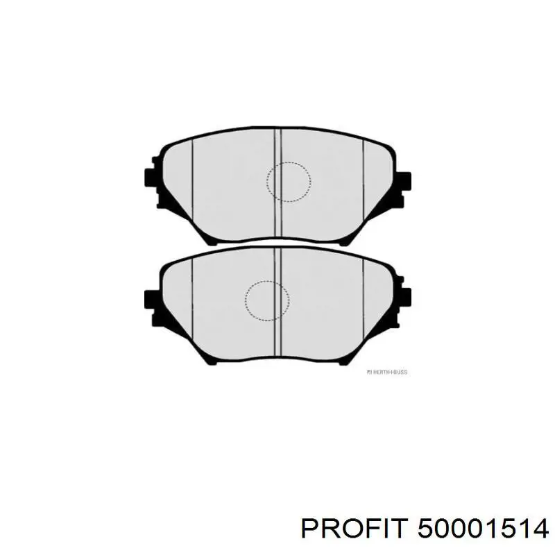 5000-1514 Profit pastillas de freno delanteras