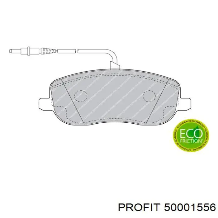 50001556 Profit pastillas de freno delanteras