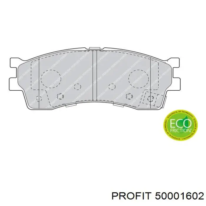 50001602 Profit pastillas de freno delanteras