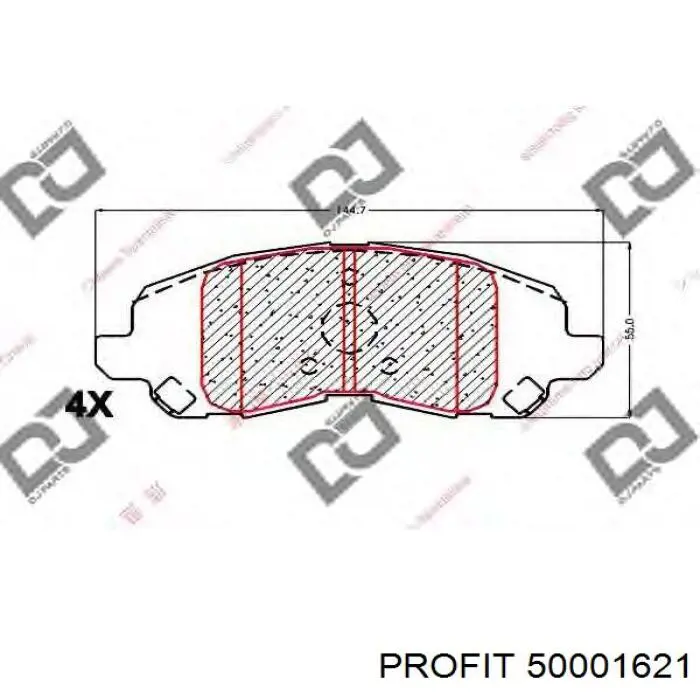 Comprar 50001621 Profit Pastillas delanteras de freno