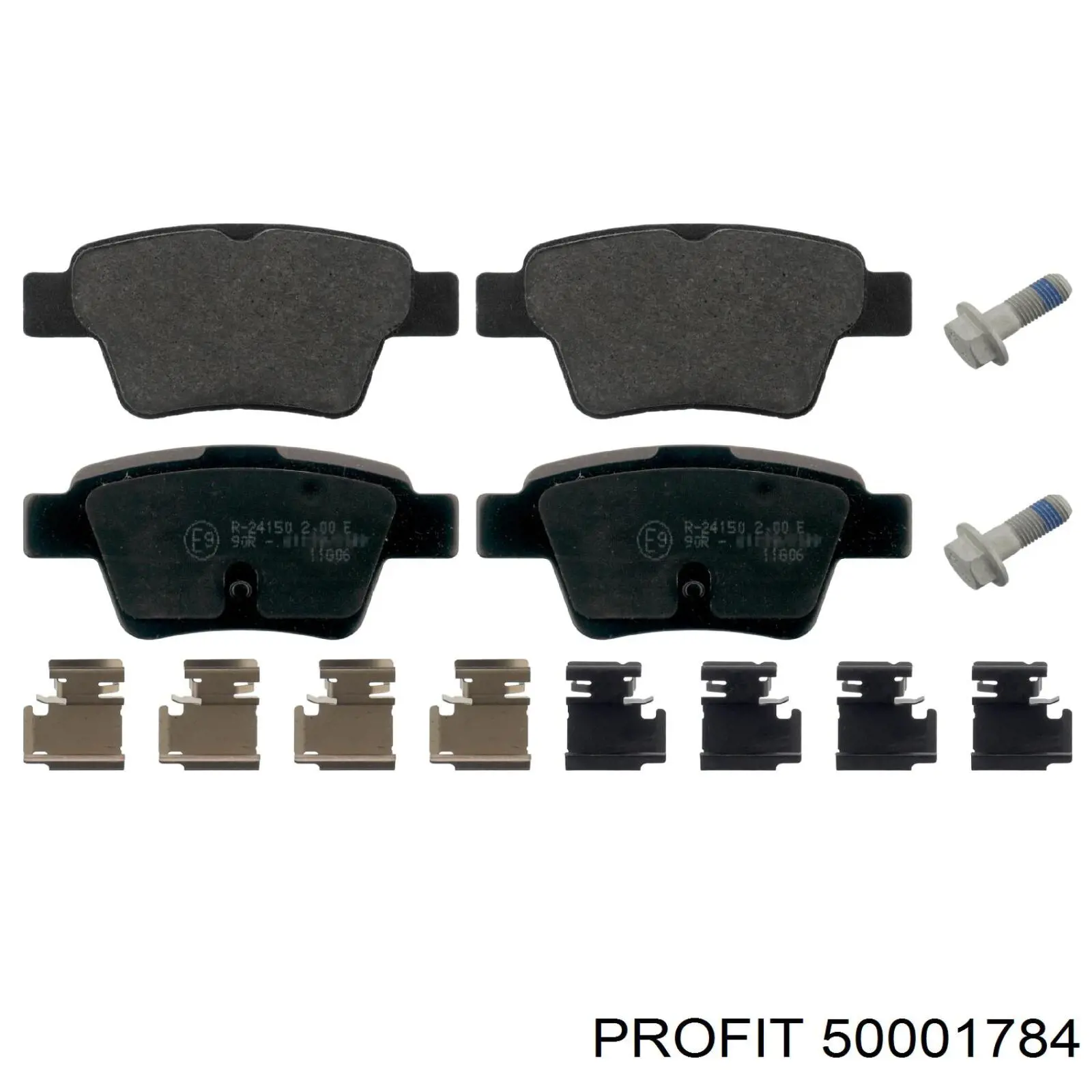 5000-1784 Profit pastillas de freno traseras