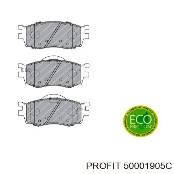 50001905C Profit pastillas de freno delanteras