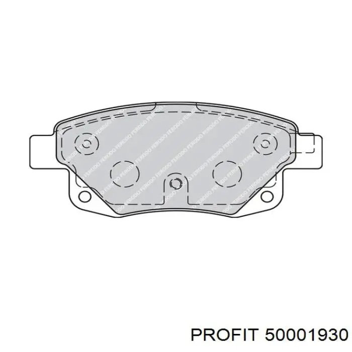 50001930 Profit pastillas de freno traseras