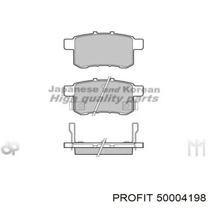 5000-4198 Profit pastillas de freno traseras