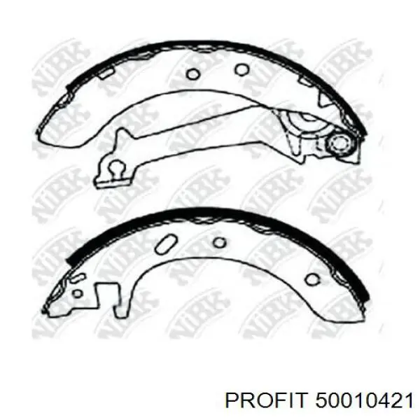 Zapatas de frenos de tambor traseras PROFIT 50010421