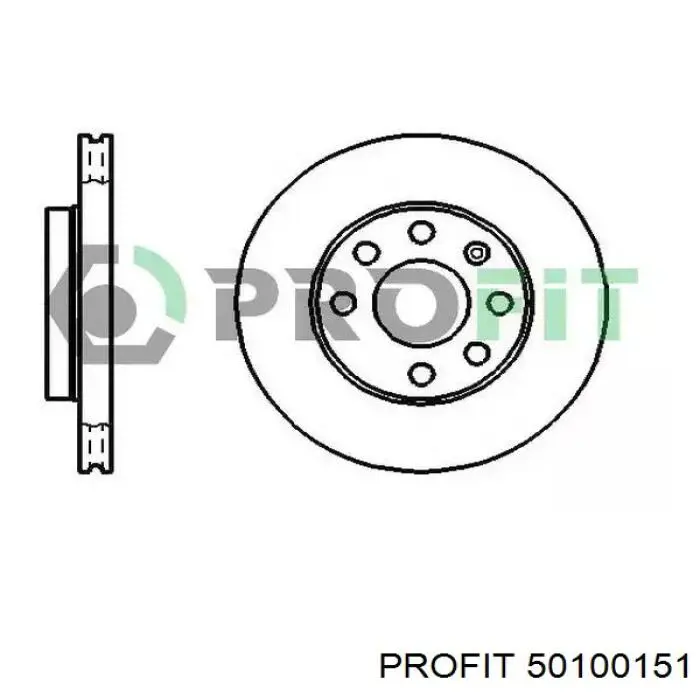 Freno de disco delantero Opel Astra 51, 52, F35, M35