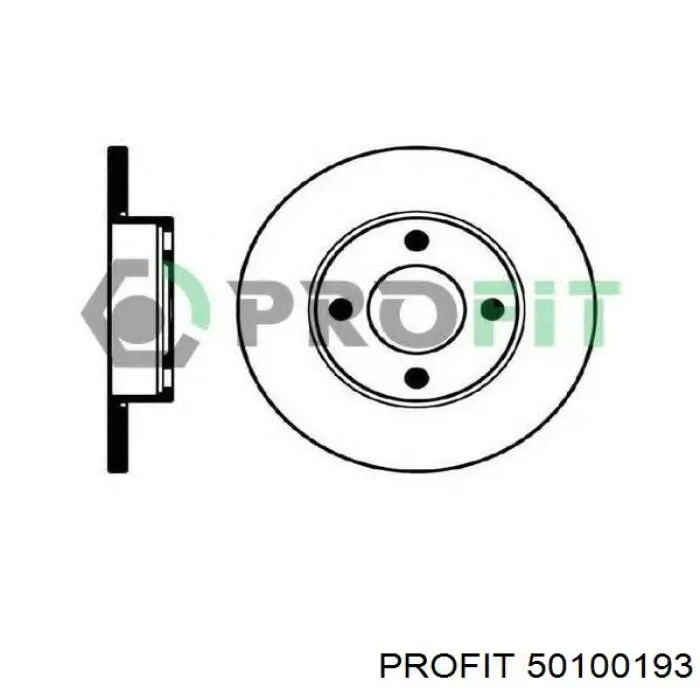 Comprar 50100193 Profit Freno de disco delantero