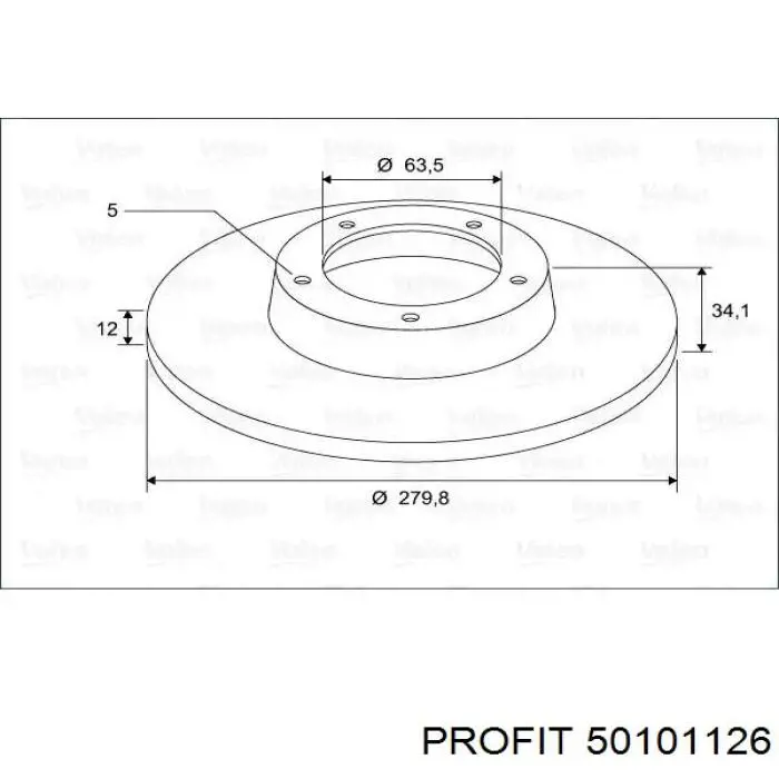 Disco de freno trasero Jaguar X-type CF1