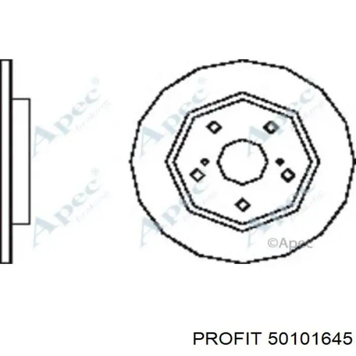 Disco de freno trasero Toyota Auris E15