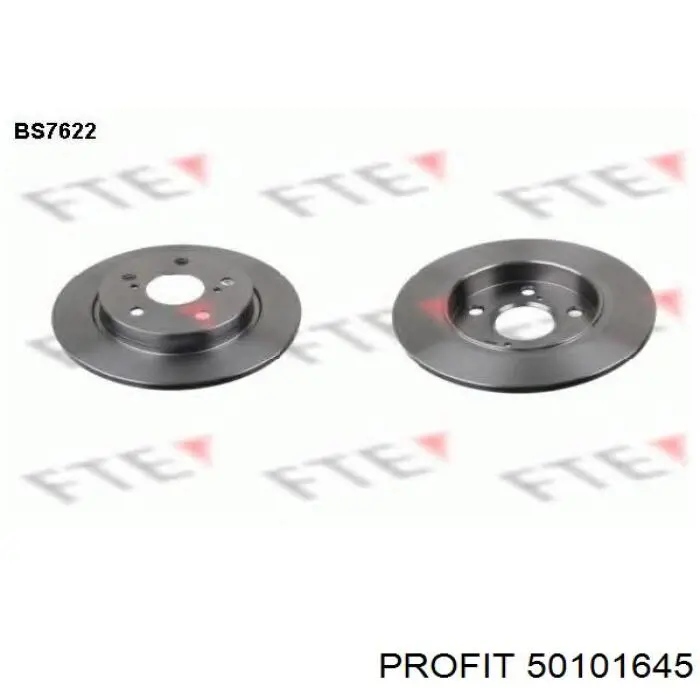 Disco de freno trasero Toyota Auris E15