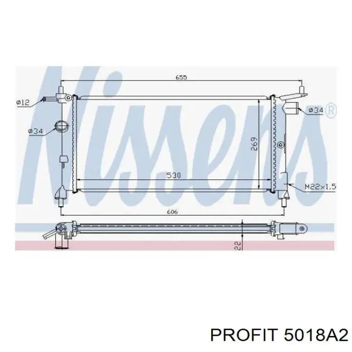 Radiador 5018A2 Profit