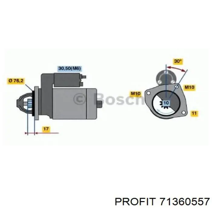 Comprar 71360557 Profit Portaescobillas motor de arranque