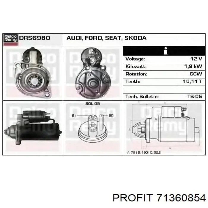 Bendix de coche Profit 71360854 precio, desde 14,10 EUR