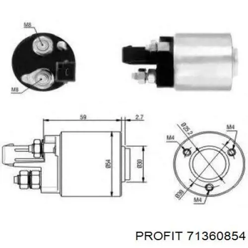 71360854 Profit Bendix motor de arranque