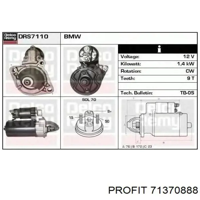 Bendix 71370888 Profit