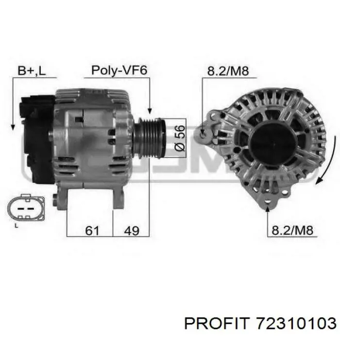72310103 Profit Regulador alternador