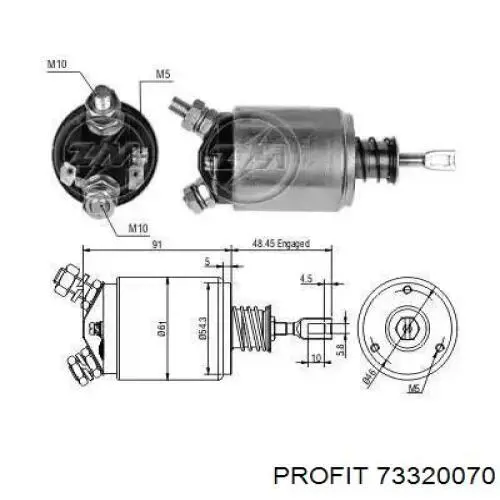 Comprar 73320070 Profit Portaescobillas motor de arranque