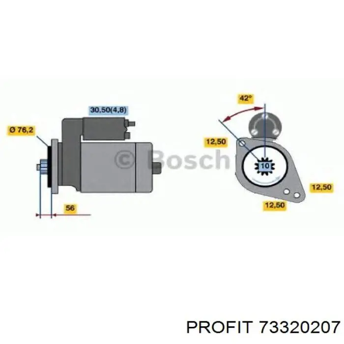 SD3072P As-pl bendix, motor de arranque