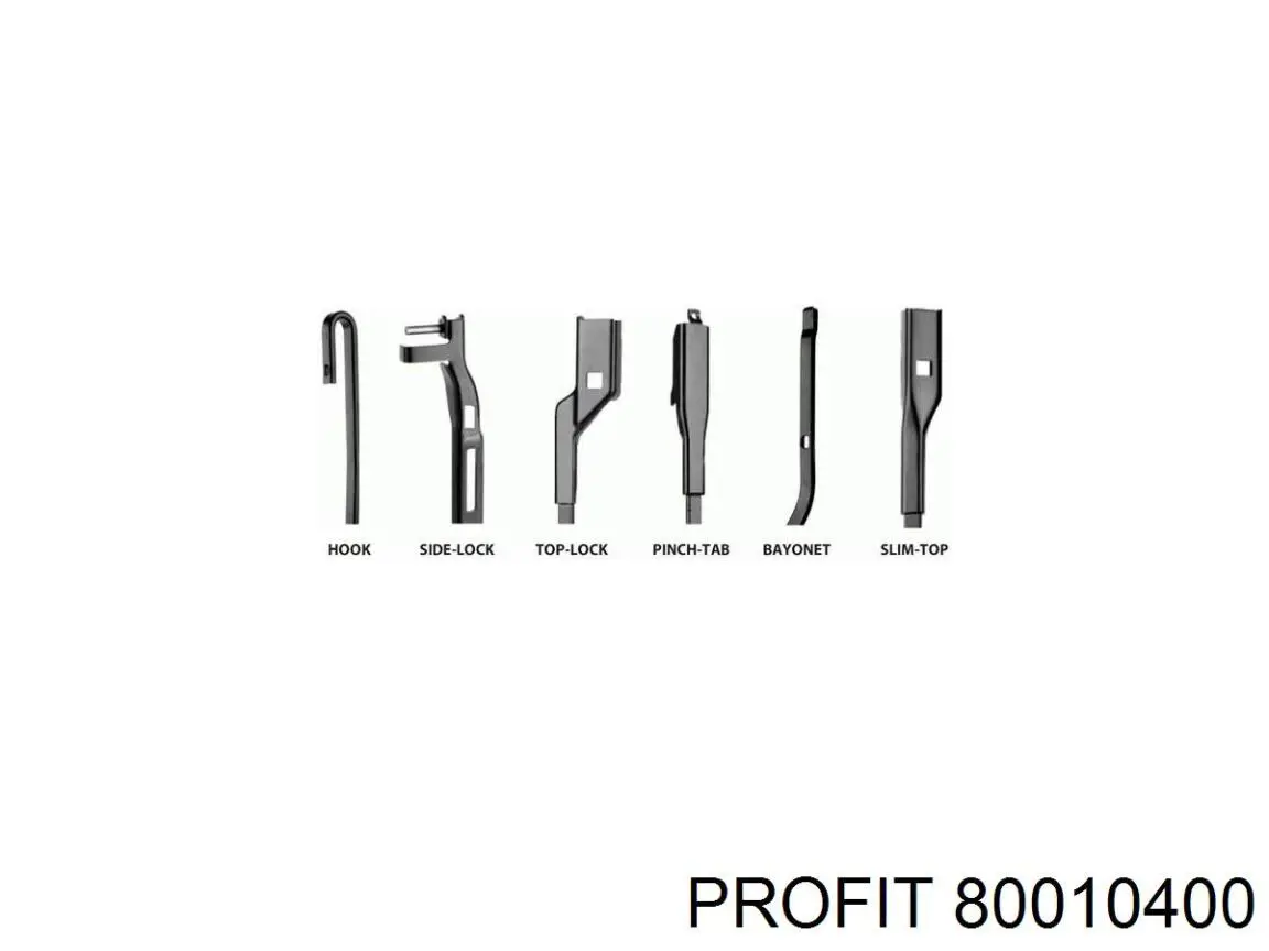 Limpiaparabrisas traseros 80010400 Profit
