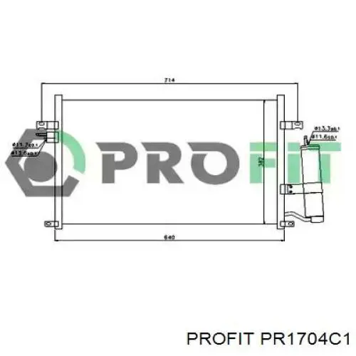 PR 1704C1 Profit condensador aire acondicionado