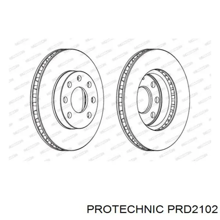 Freno de disco delantero Opel Astra 51, 52, F35, M35