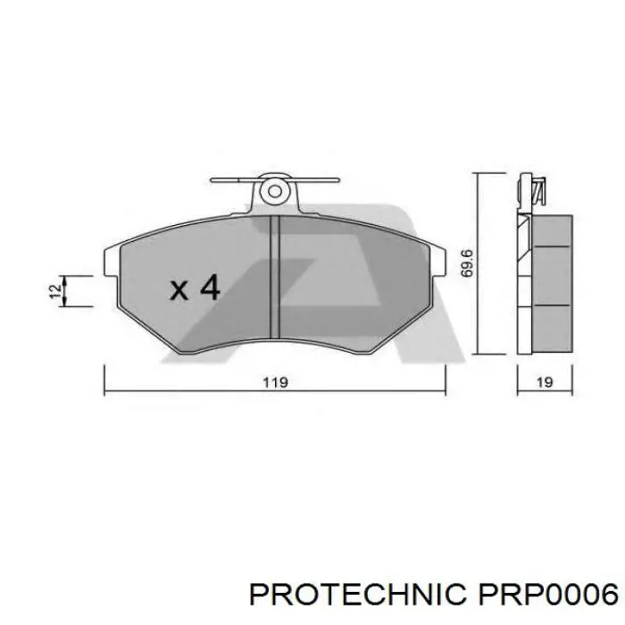 Pastillas de freno delanteras Seat Toledo 1 1L