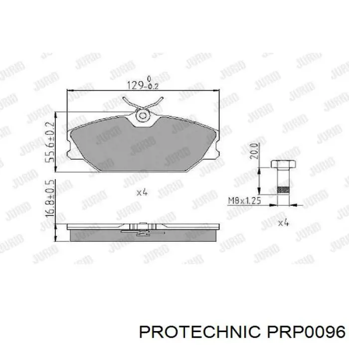 Pastillas de freno delanteras Renault Laguna 1 B56, 556