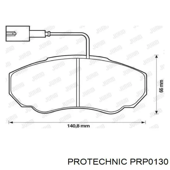 Pastillas de freno delanteras Fiat Ducato 2 230L