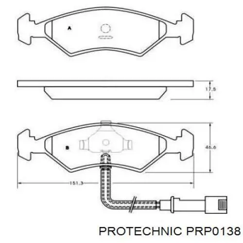 Pastillas de freno delanteras Ford Escort 4 GAF, AWF, ABFT