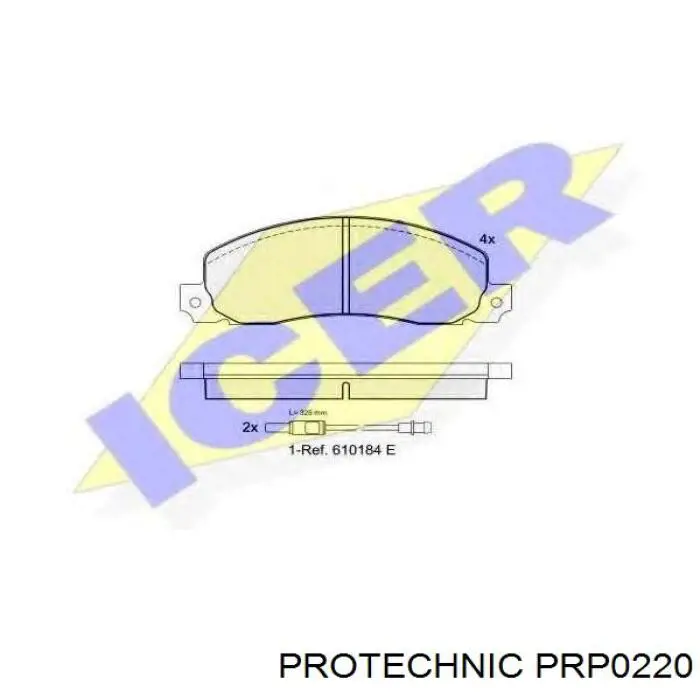 PRP0220 Protechnic pastillas de freno delanteras