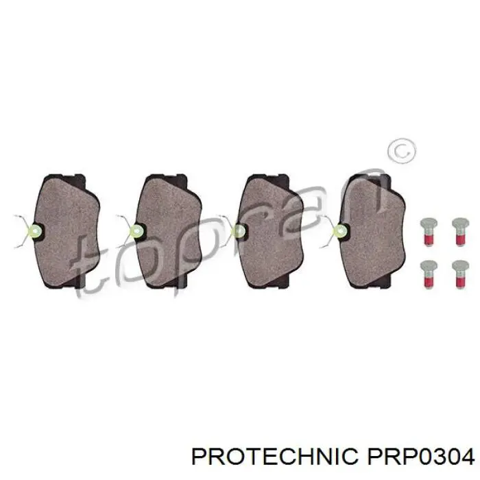 PRP0304 Protechnic pastillas de freno delanteras