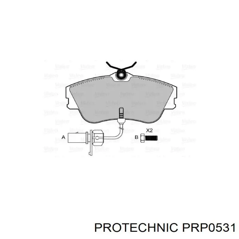 PRP0531 Protechnic pastillas de freno delanteras