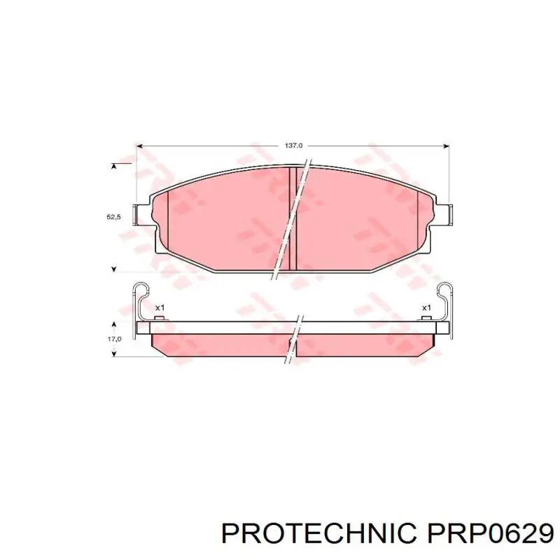 PRP0629 Protechnic pastillas de freno delanteras