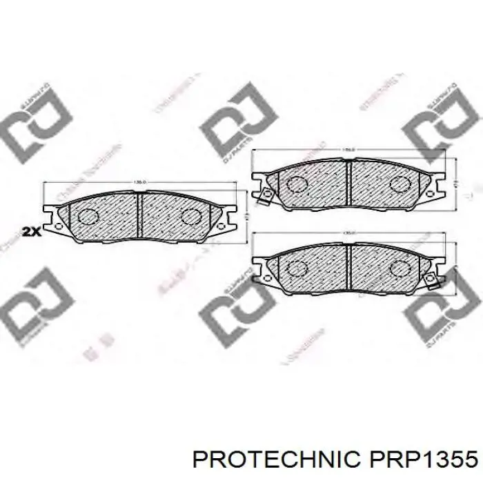 PRP1355 Protechnic pastillas de freno delanteras