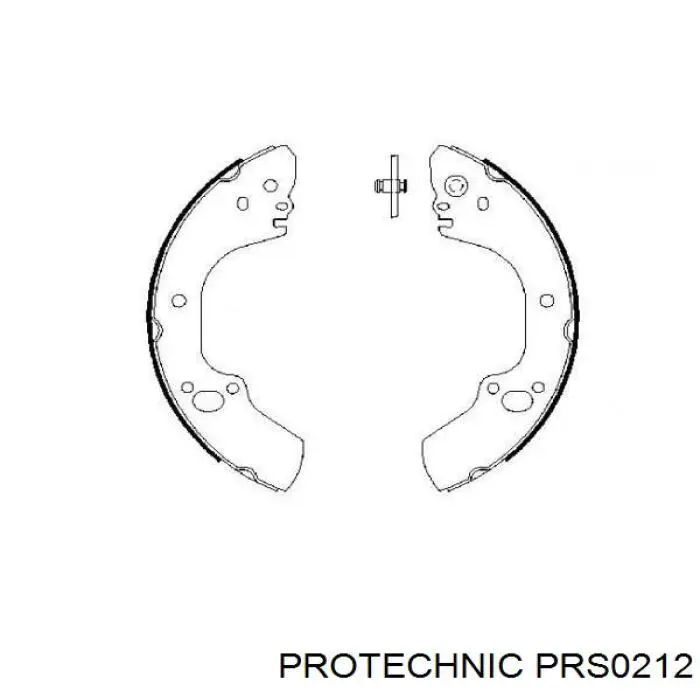 PRS0212 Protechnic zapatas de frenos de tambor traseras