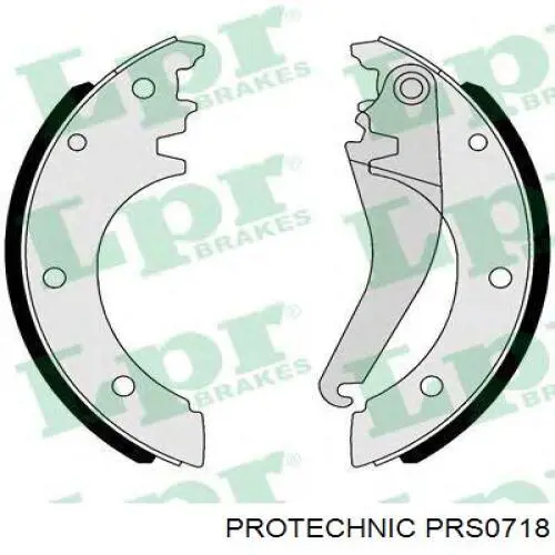 PRS0718 Protechnic zapatas de frenos de tambor traseras