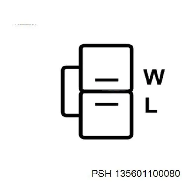 135601100080 PSH Alternador de coche