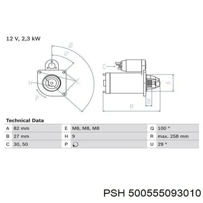 Motor de arranque 500059592 Iveco