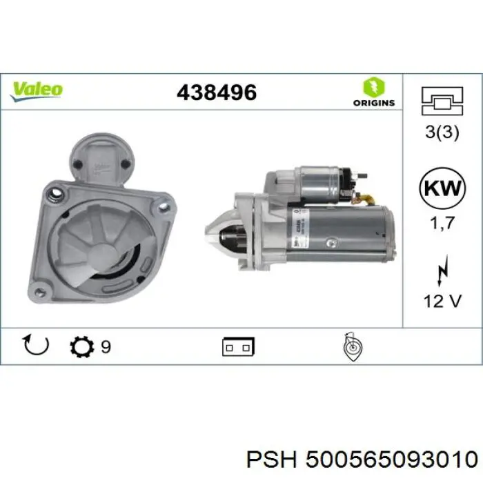 500565093010 PSH motor de arranque