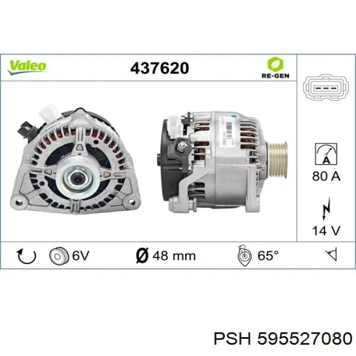 595527080 PSH alternador