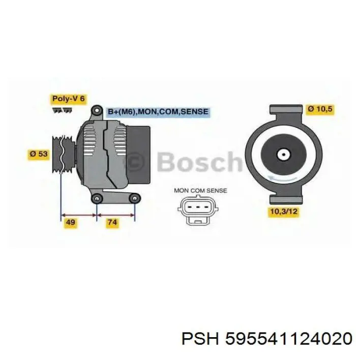 595.541.124.020 PSH alternador