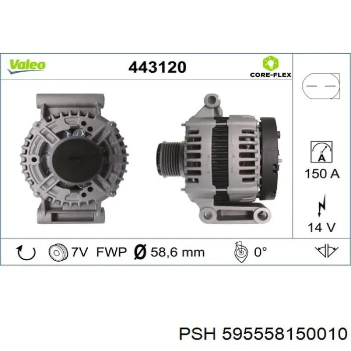 595.558.150.010 PSH alternador