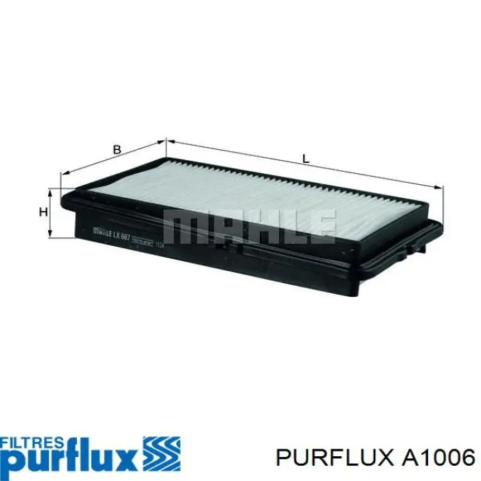 A1006 Purflux filtro de aire