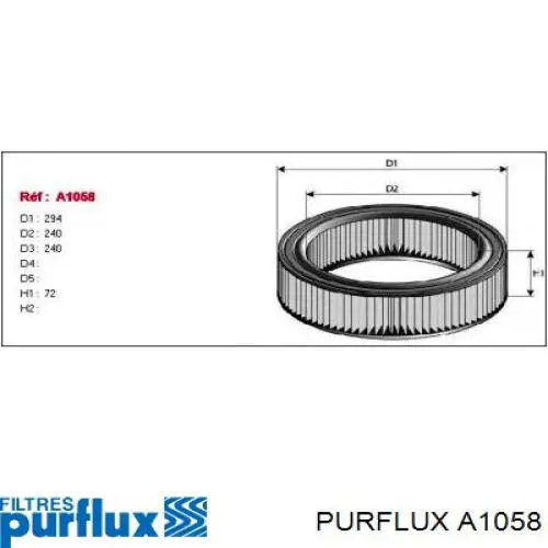 A1058 Purflux filtro de aire