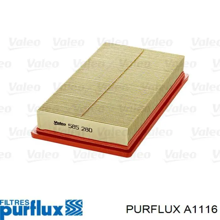 A1116 Purflux Filtro de aire de motor